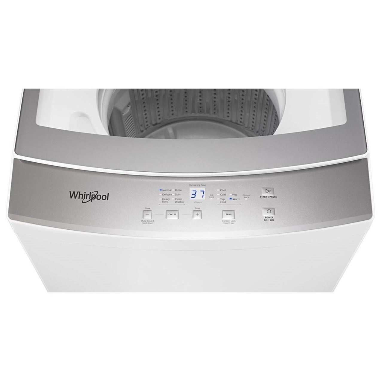 Whirlpool WET4124HW 1.6 Cu. Ft. 120V 20A Electric Stacked Laundry
